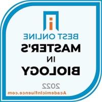 Badge for Best Online Master's Biology 2022 by AcademicInfluence